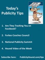 Publicity Tips of the Week