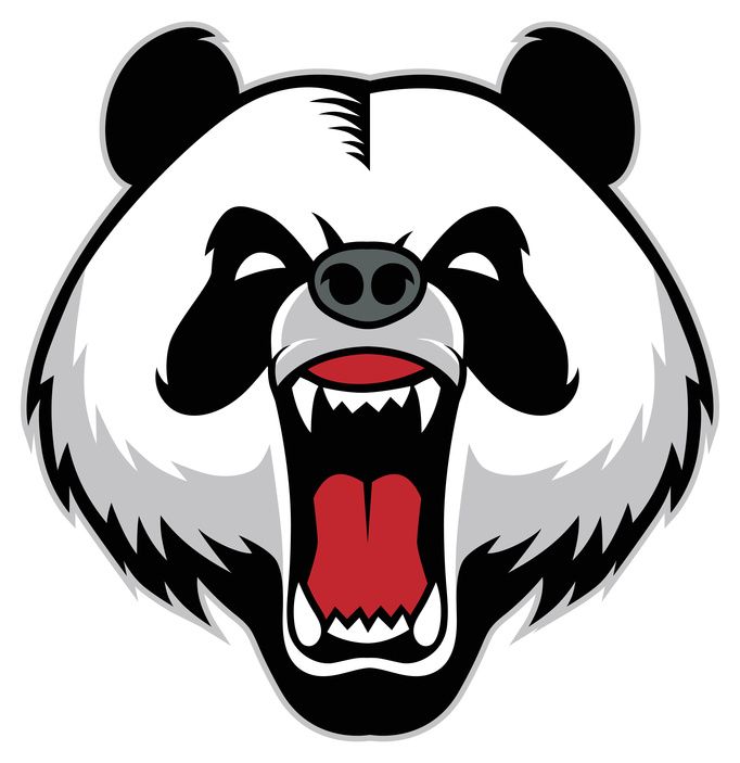 panda head mascot