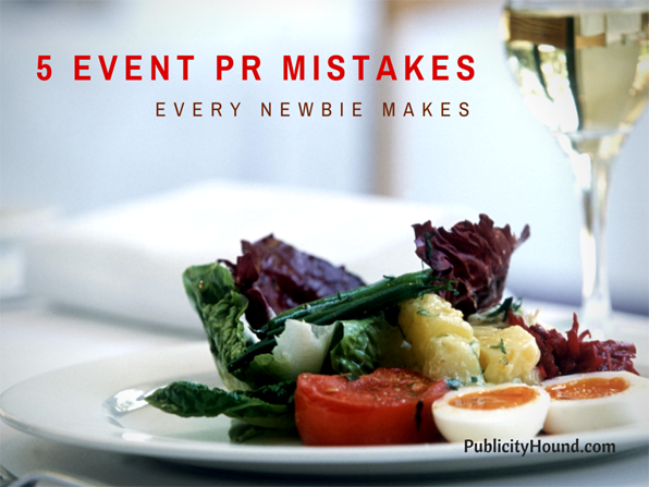 5 Event PR Mistakes