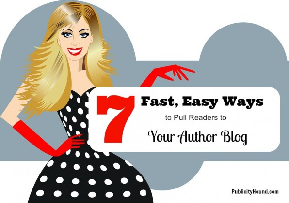 7 Fast, Easy Ways for Author Blogging woman with billboard