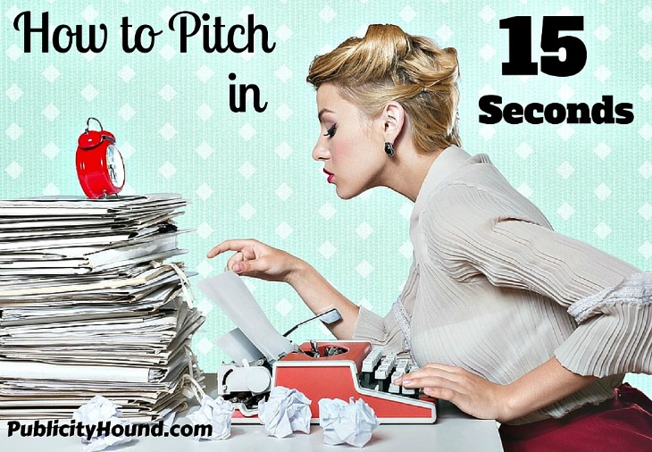 How to Pitch Your Book in 15 Seconds