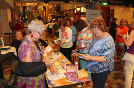 Book signing onboard ship