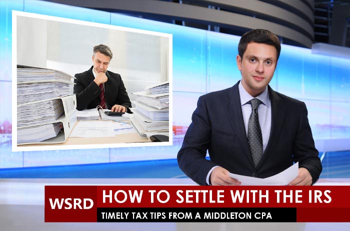 TV Anchor Reporting on Tax Story
